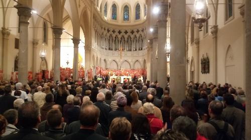 Santa Messa celebrata da Andrea Bruno Mazzocato (Arcivescovo Udine) al Congresso provinciale dell'Associazione friulana donatori di sangue (Afds) - Premariacco 24/09/2017